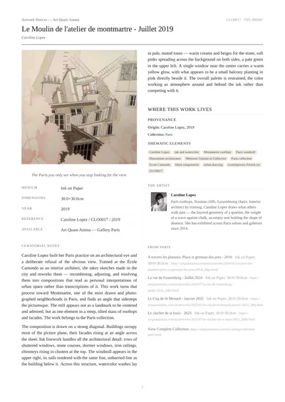 Le Moulin de l'atelier de montmartre - Juillet 2019