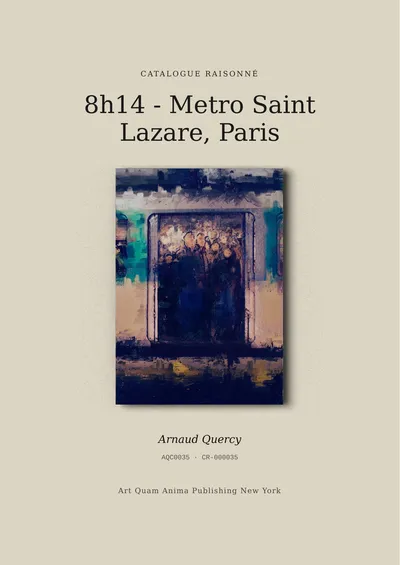 8h14 - Metro Saint Lazare, Paris