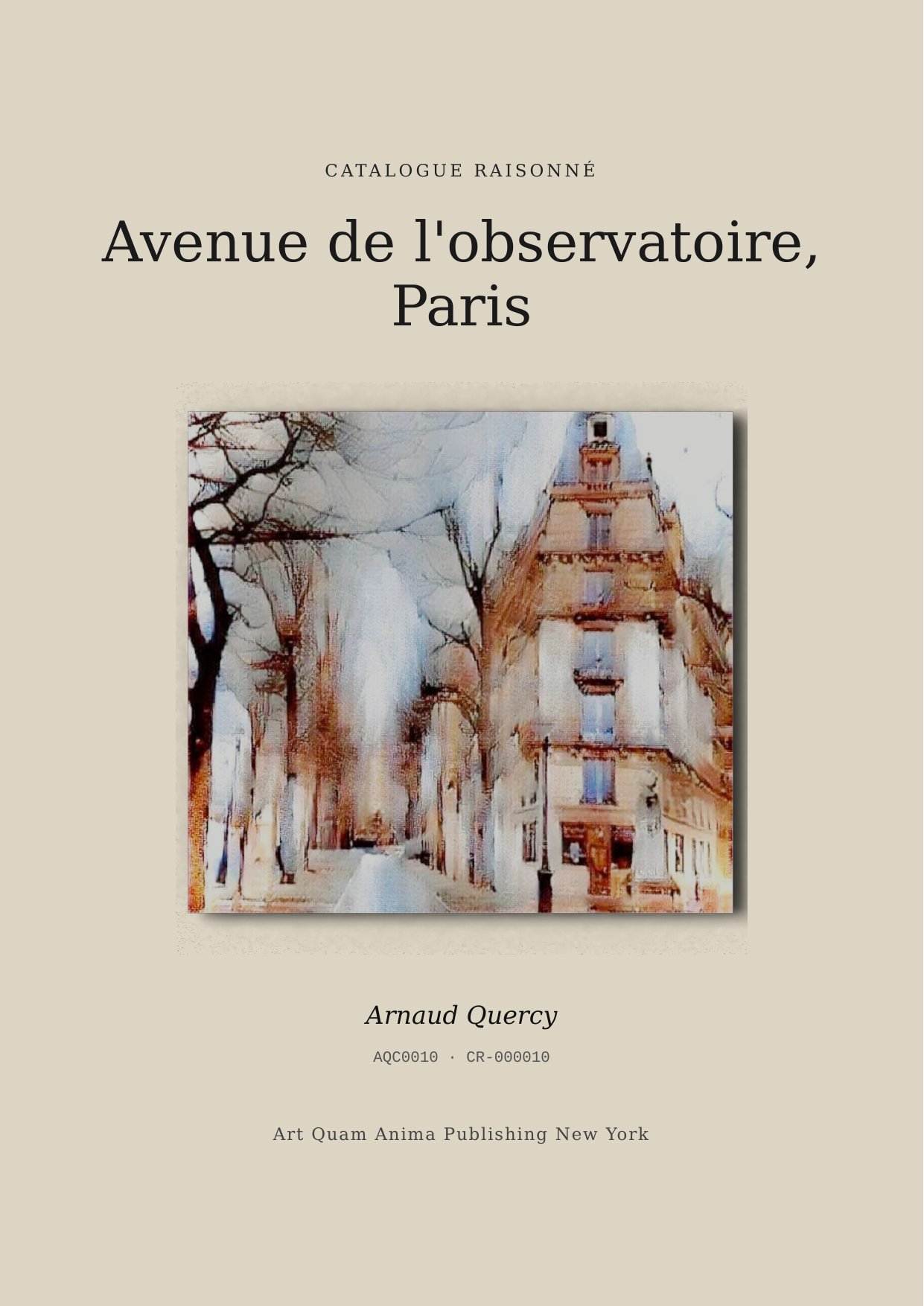 Avenue de l'observatoire, Paris