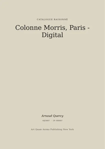 Colonne Morris, Paris - Digital