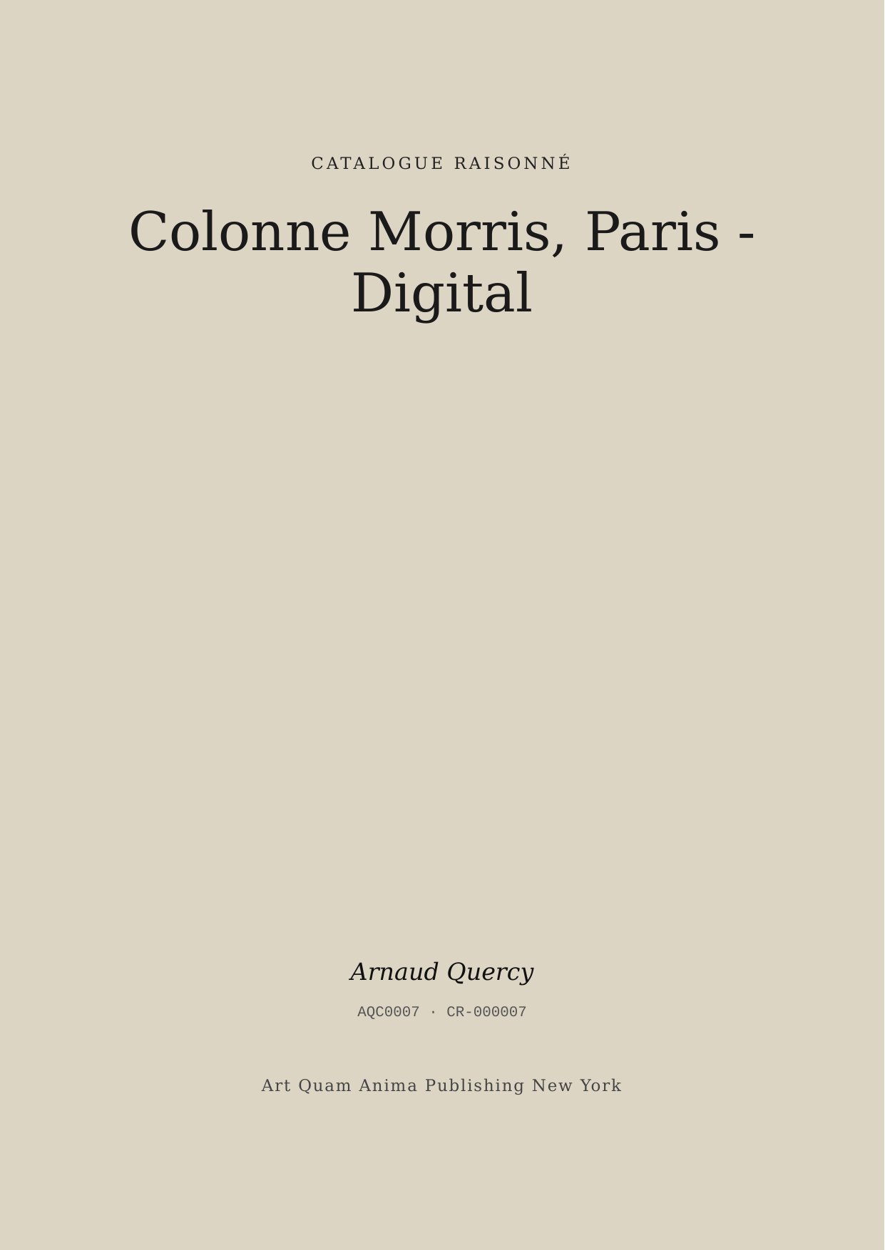 Colonne Morris, Paris - Digital