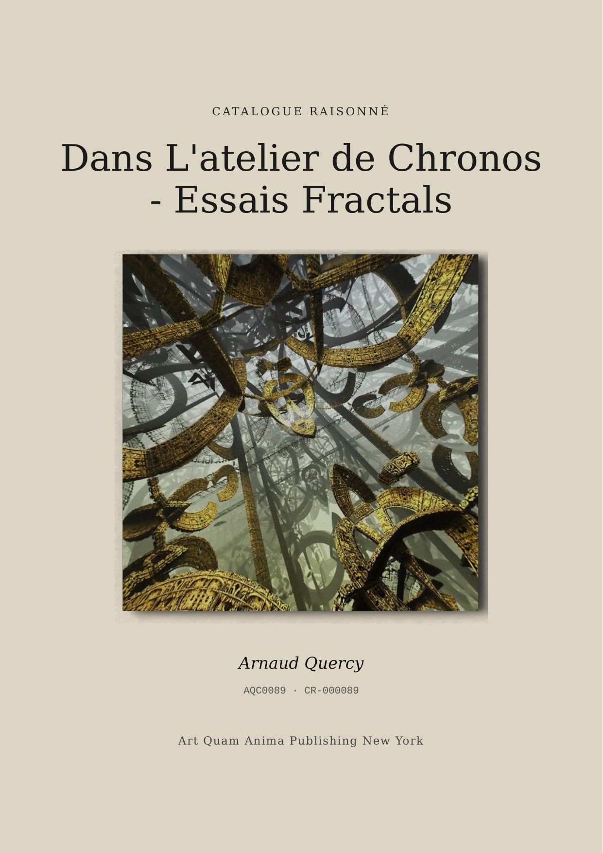 Dans L'atelier de Chronos - Essais Fractals