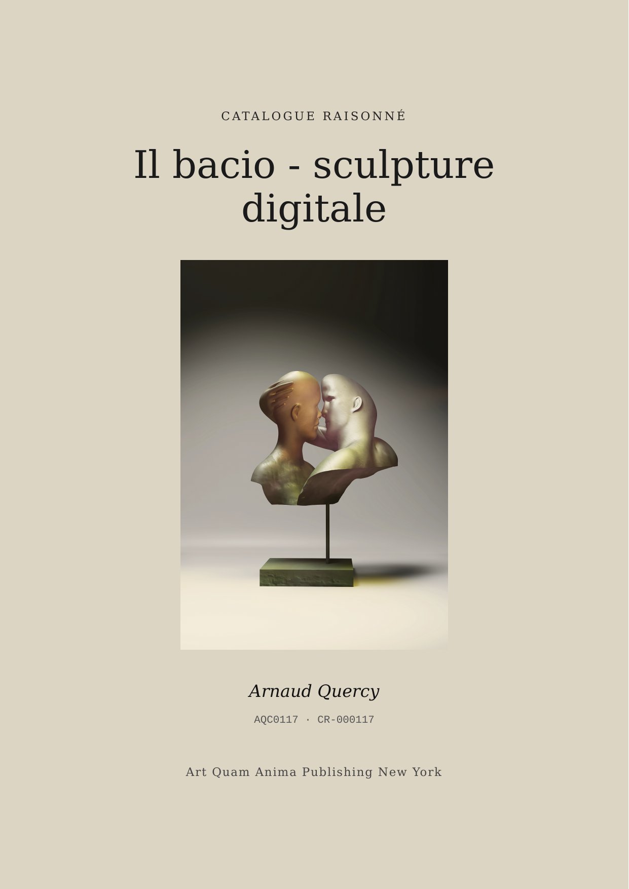 Il bacio - sculpture digitale