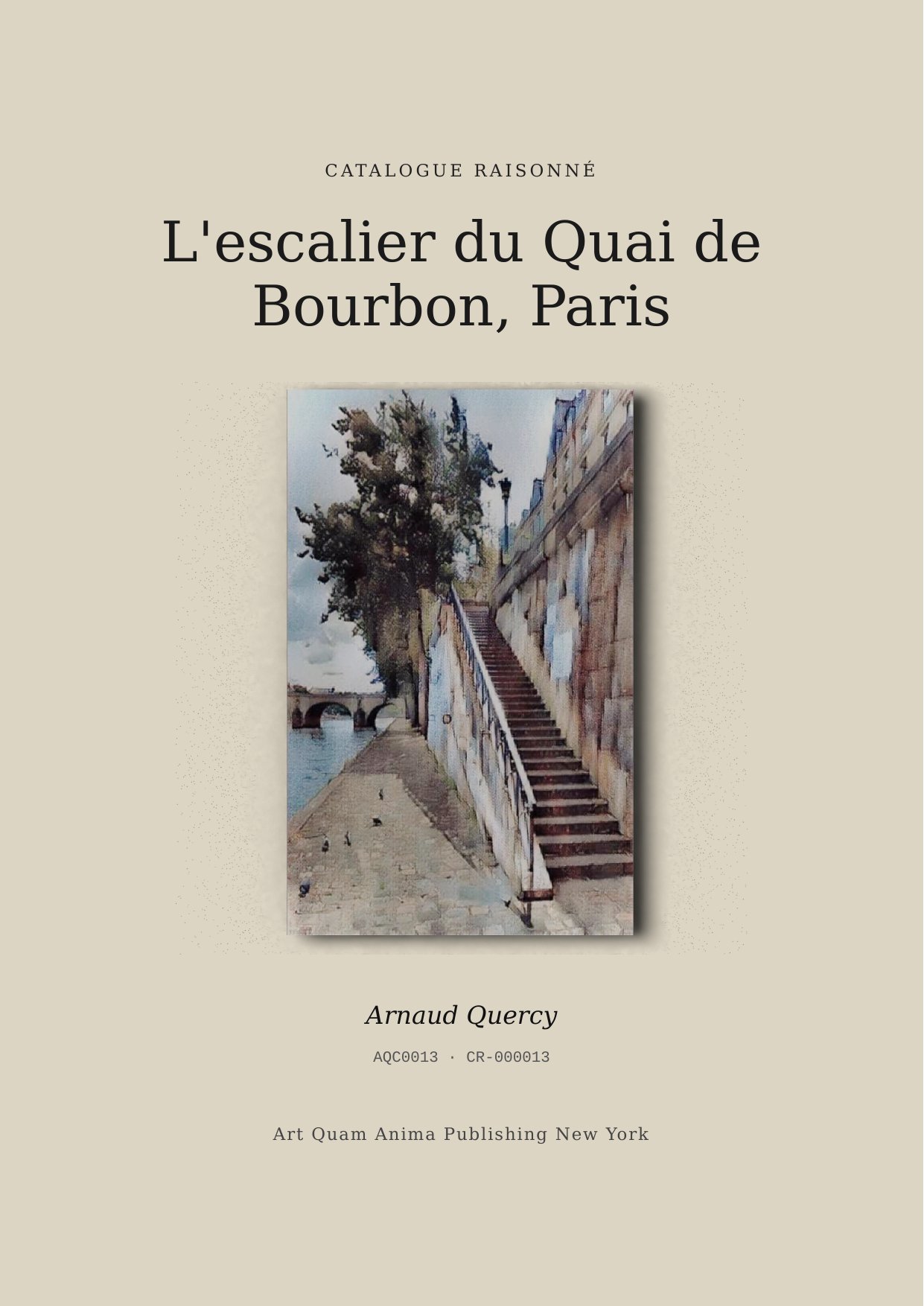 L'escalier du Quai de Bourbon, Paris