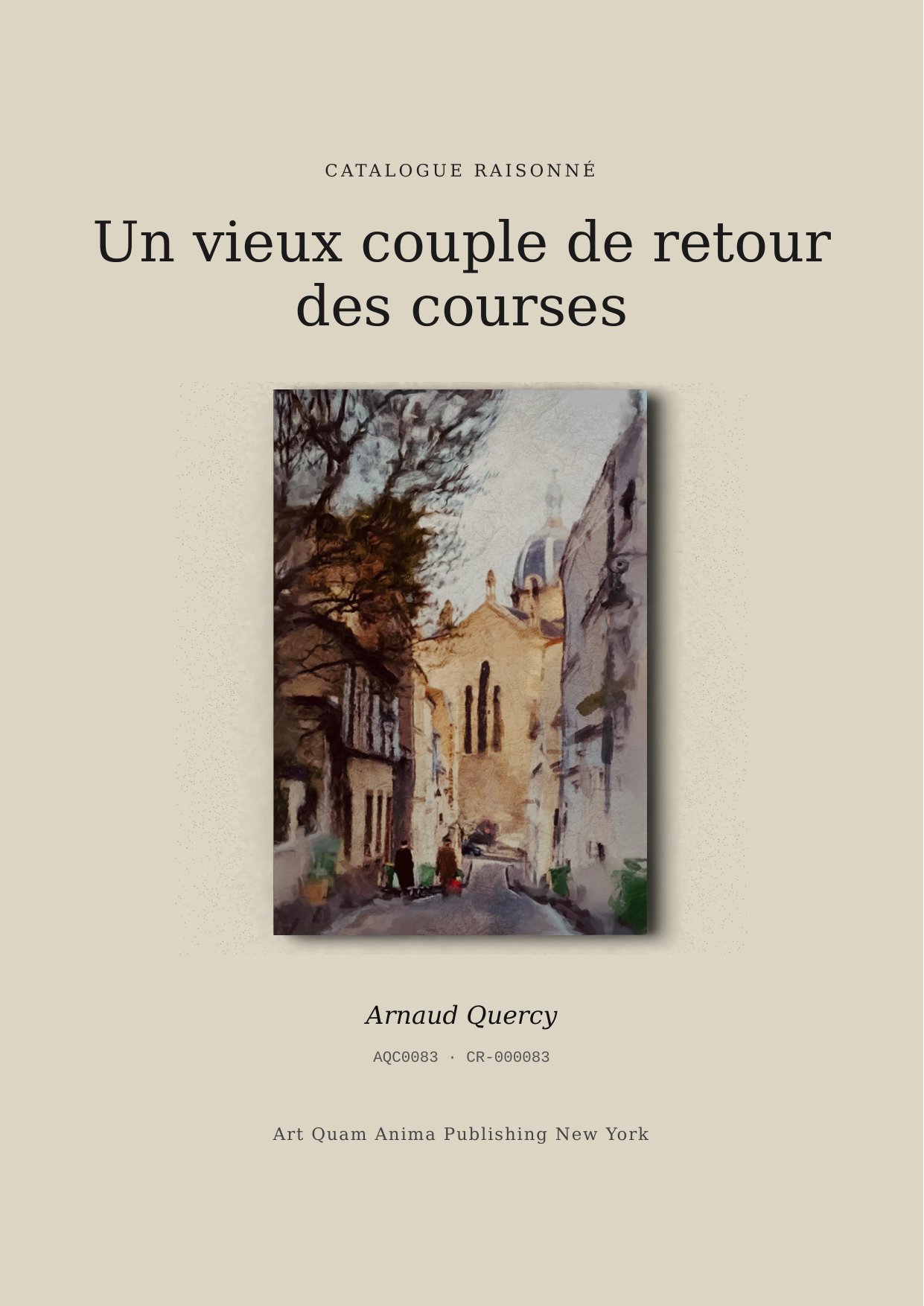 Un vieux couple de retour des courses