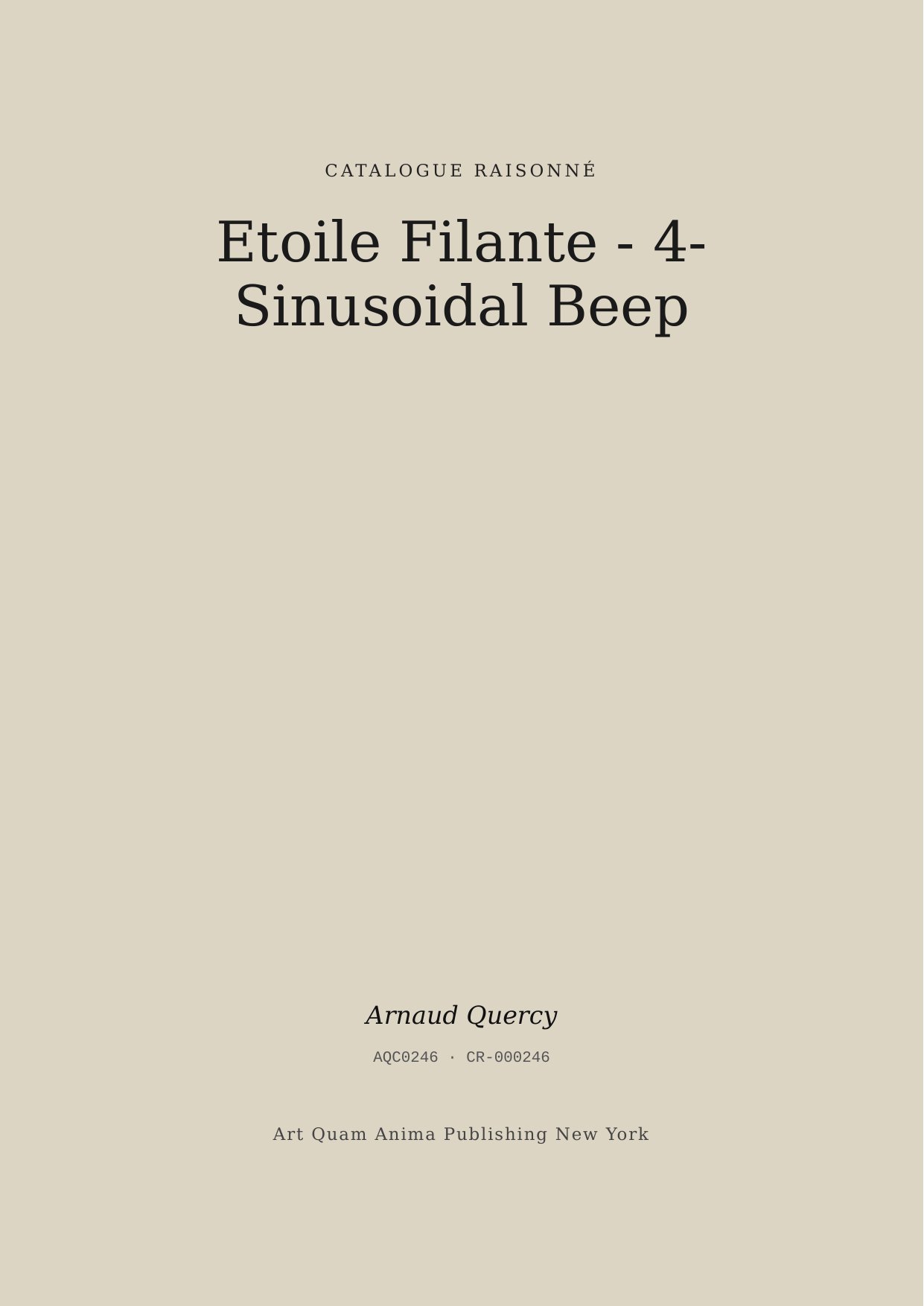 Etoile Filante - 4- Sinusoidal Beep