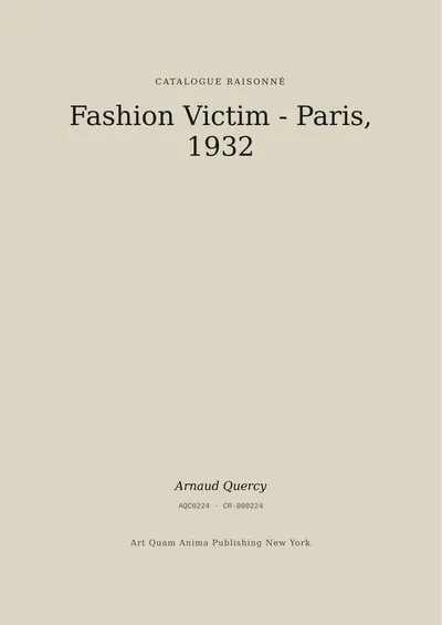 Fashion Victim - Paris,1932