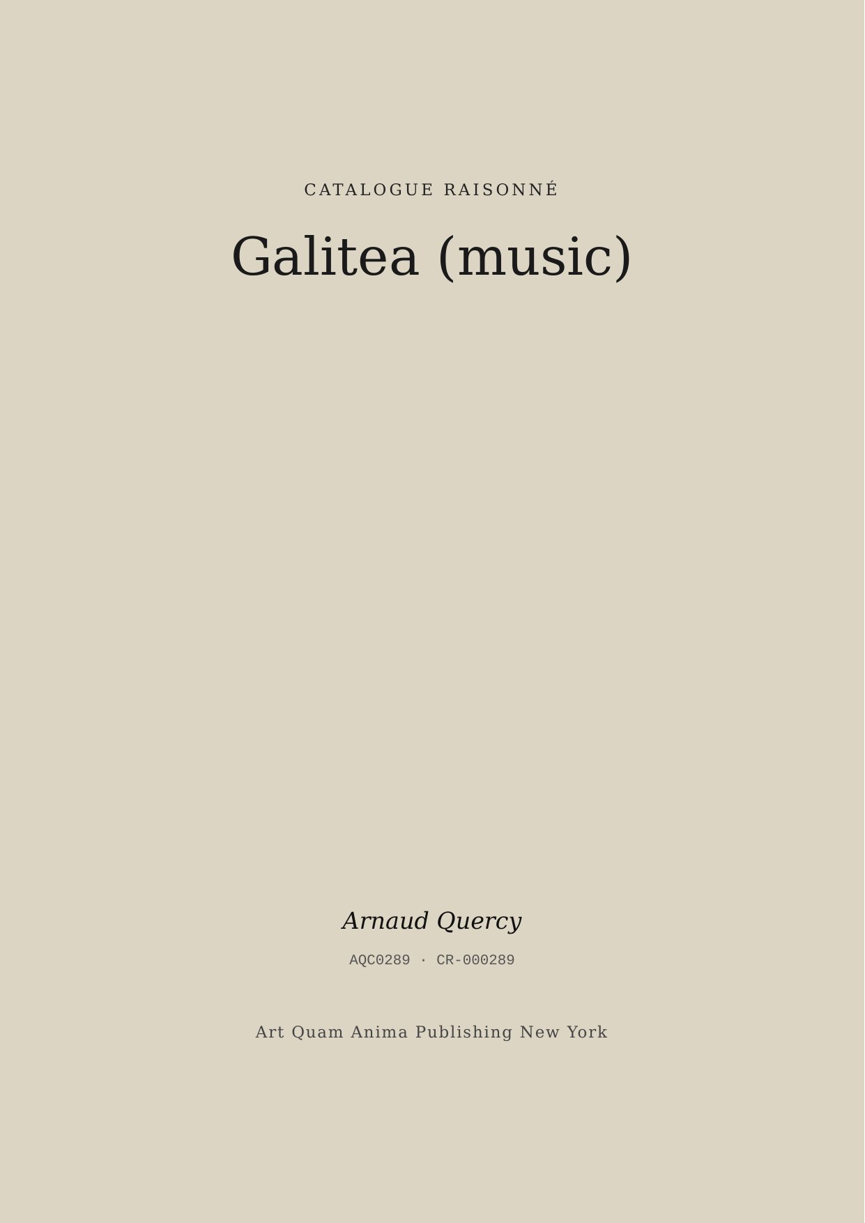Galitea (music)