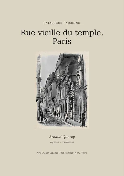 Rue vieille du temple, Paris