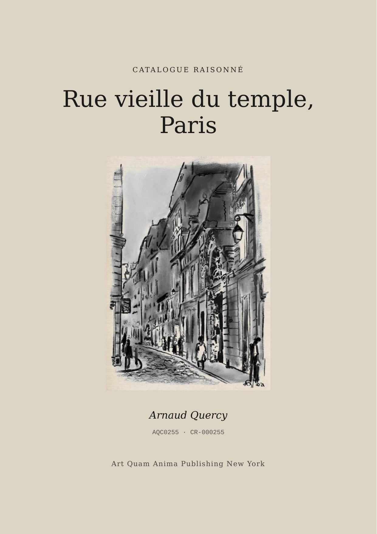 Rue vieille du temple, Paris