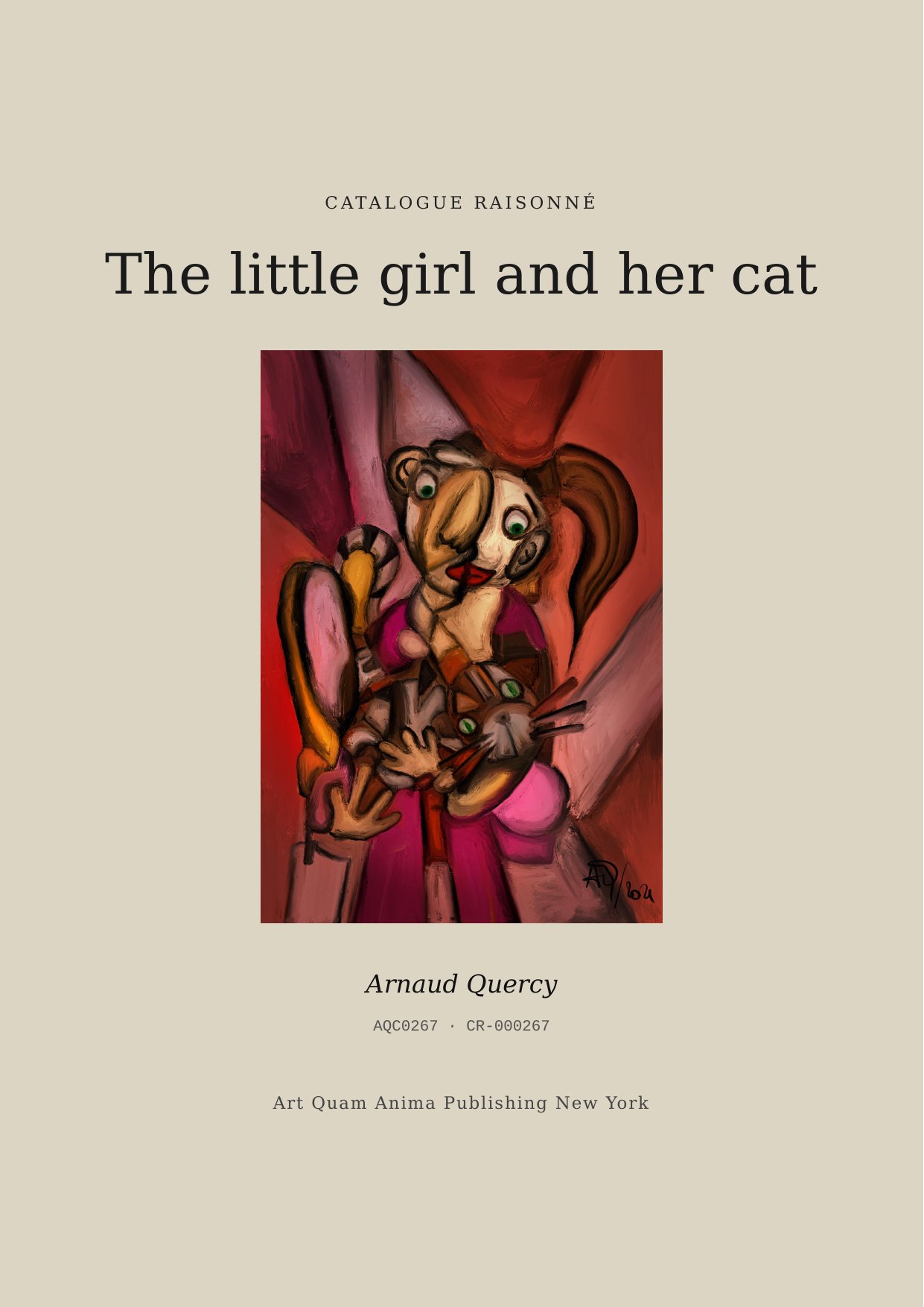 The little girl and her cat
