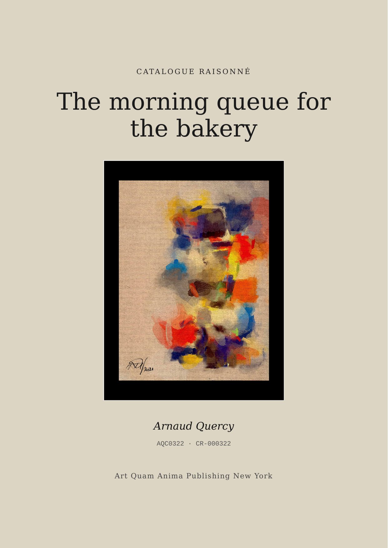 The morning queue for the bakery