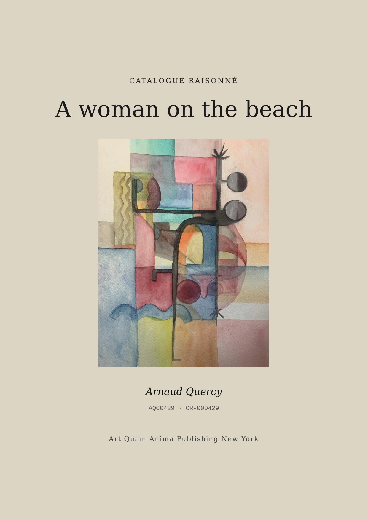 A woman on the beach
