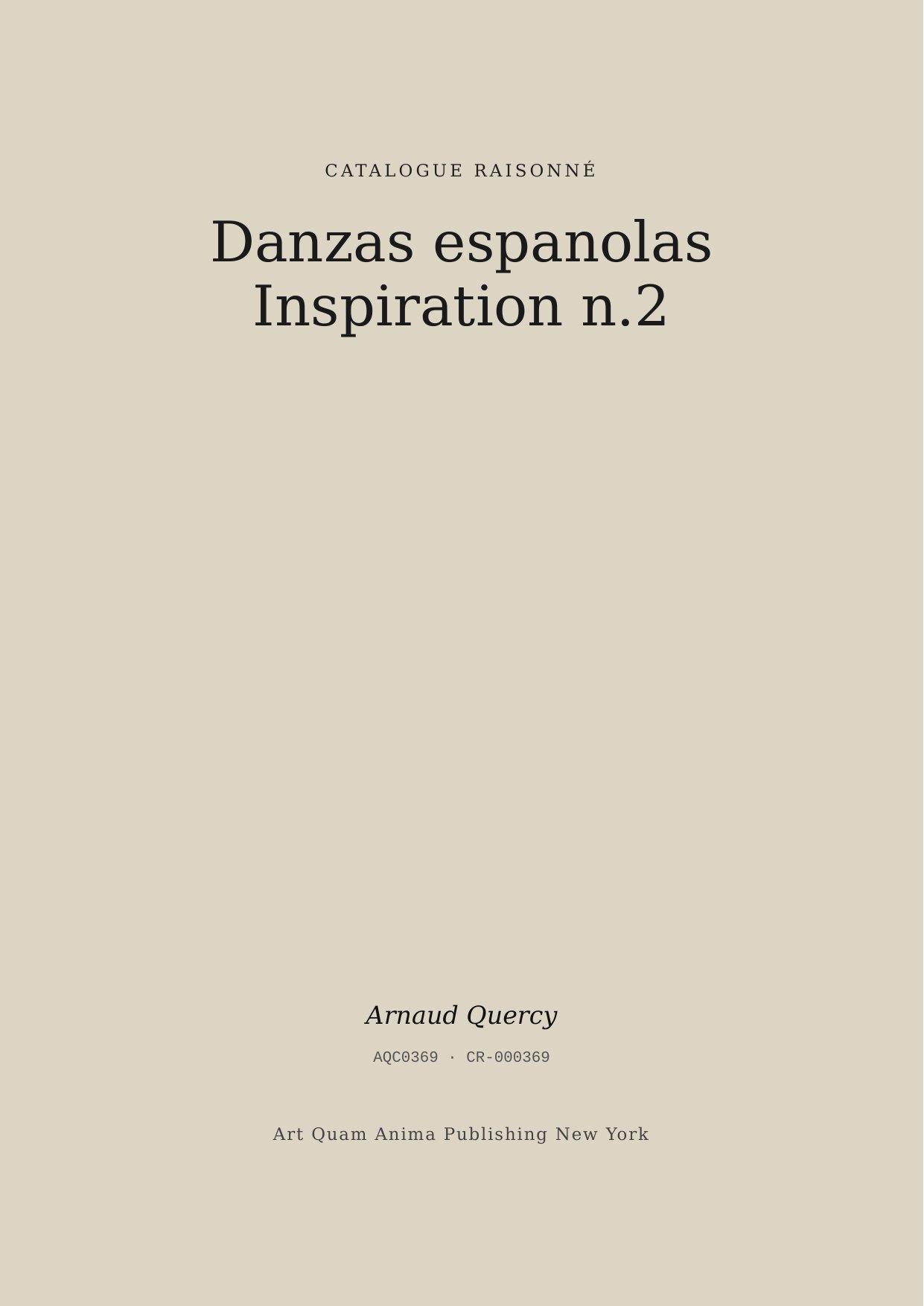 Danzas espanolas Inspiration n.2