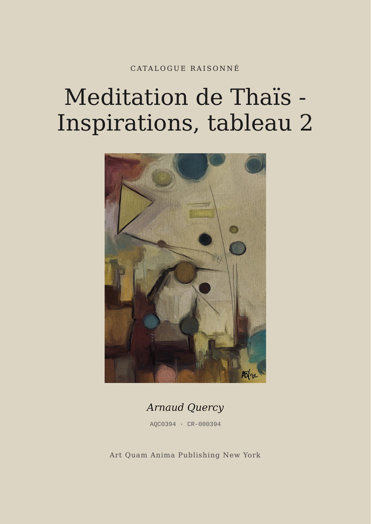Meditation de Thaïs - Inspirations, tableau 2