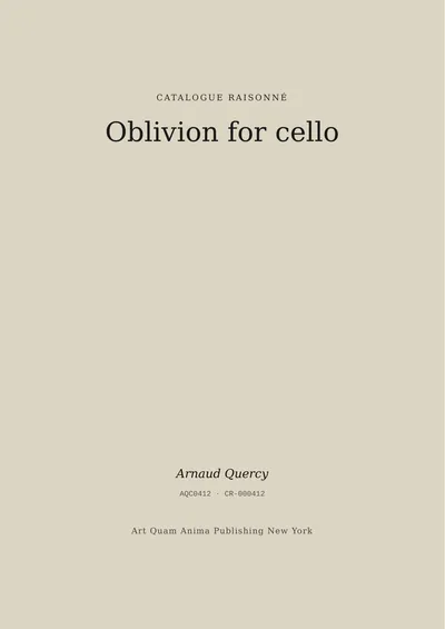 Oblivion for cello