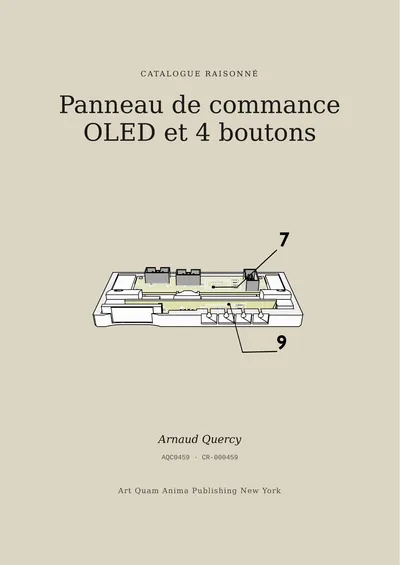 Panneau de commance OLED et 4 boutons