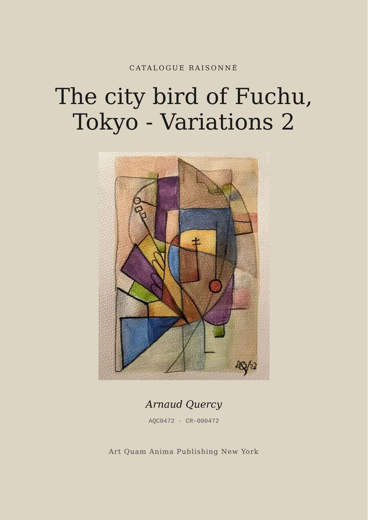The city bird of Fuchu, Tokyo - Variations 2