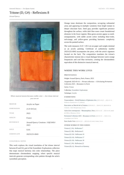 Tritone (D, G#) - Reflexions 8