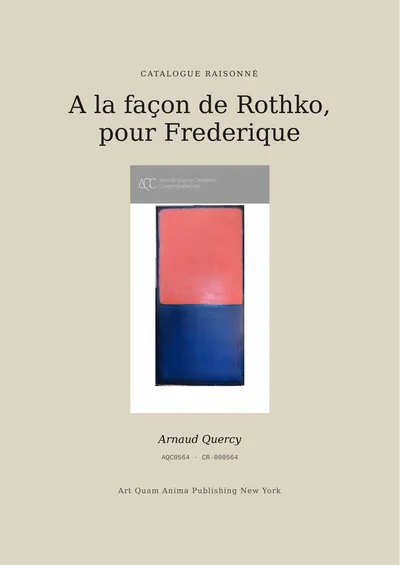 A la façon de Rothko, pour Frederique