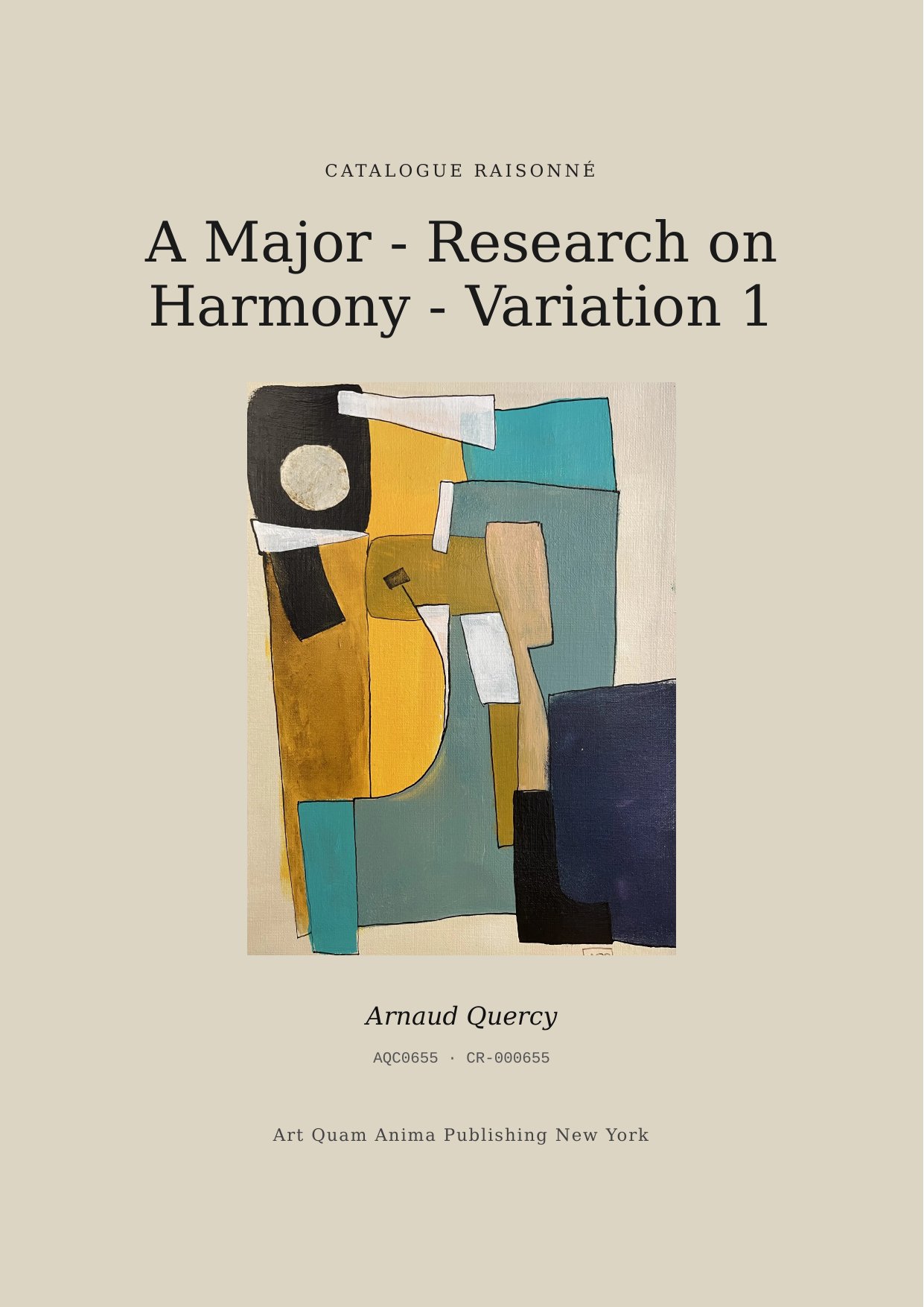 A Major - Research on Harmony - Variation 1