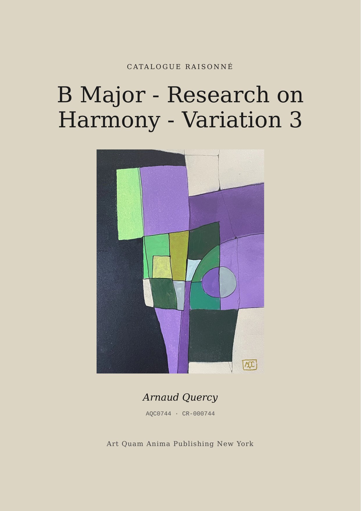 B Major - Research on Harmony - Variation 3