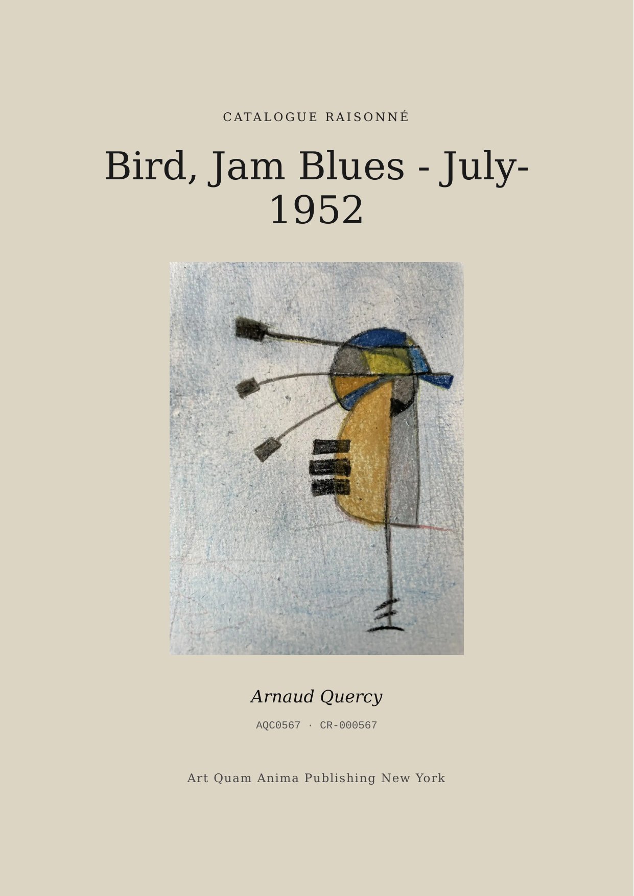Bird, Jam Blues - July- 1952