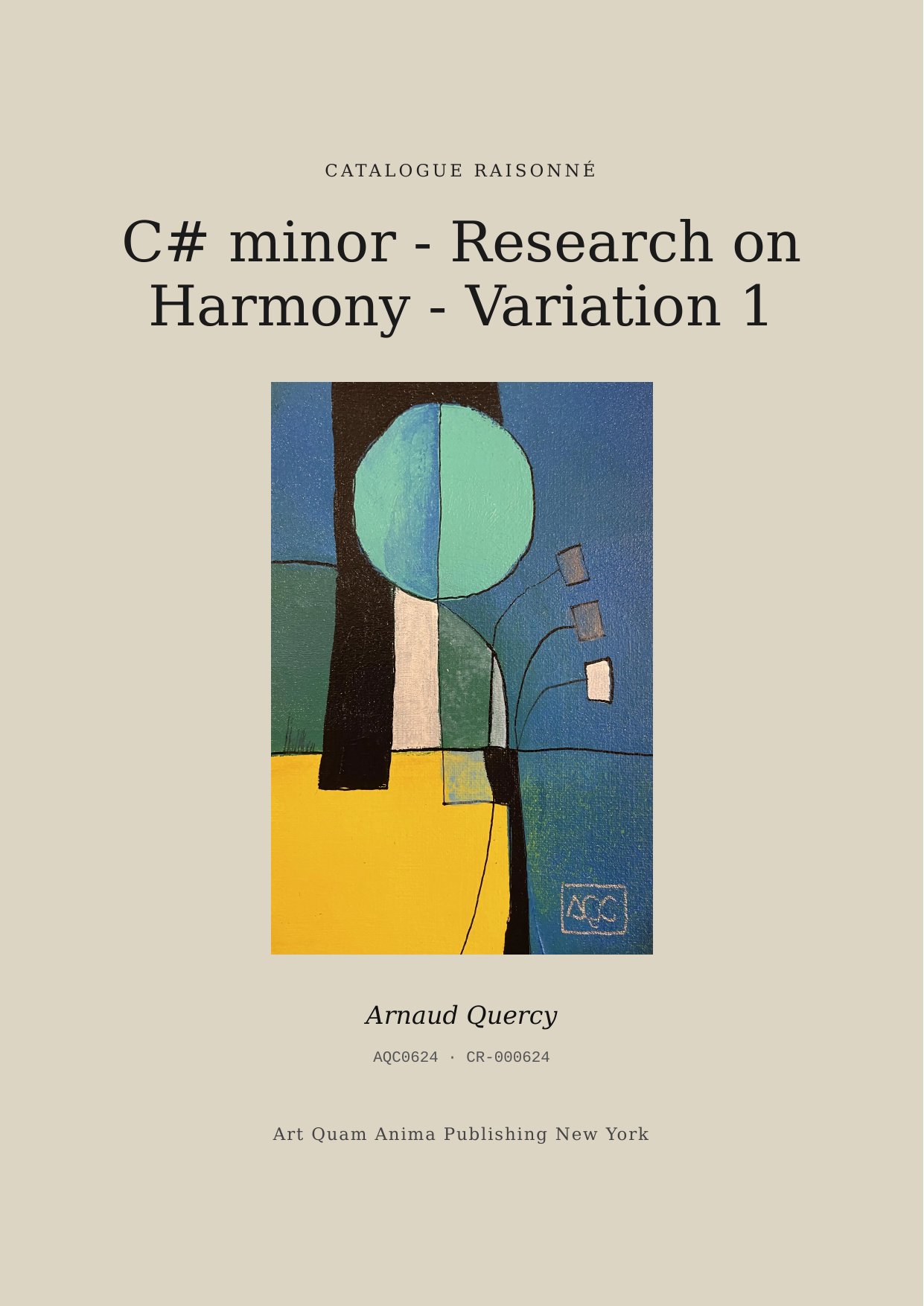 C# minor - Research on Harmony - Variation 1