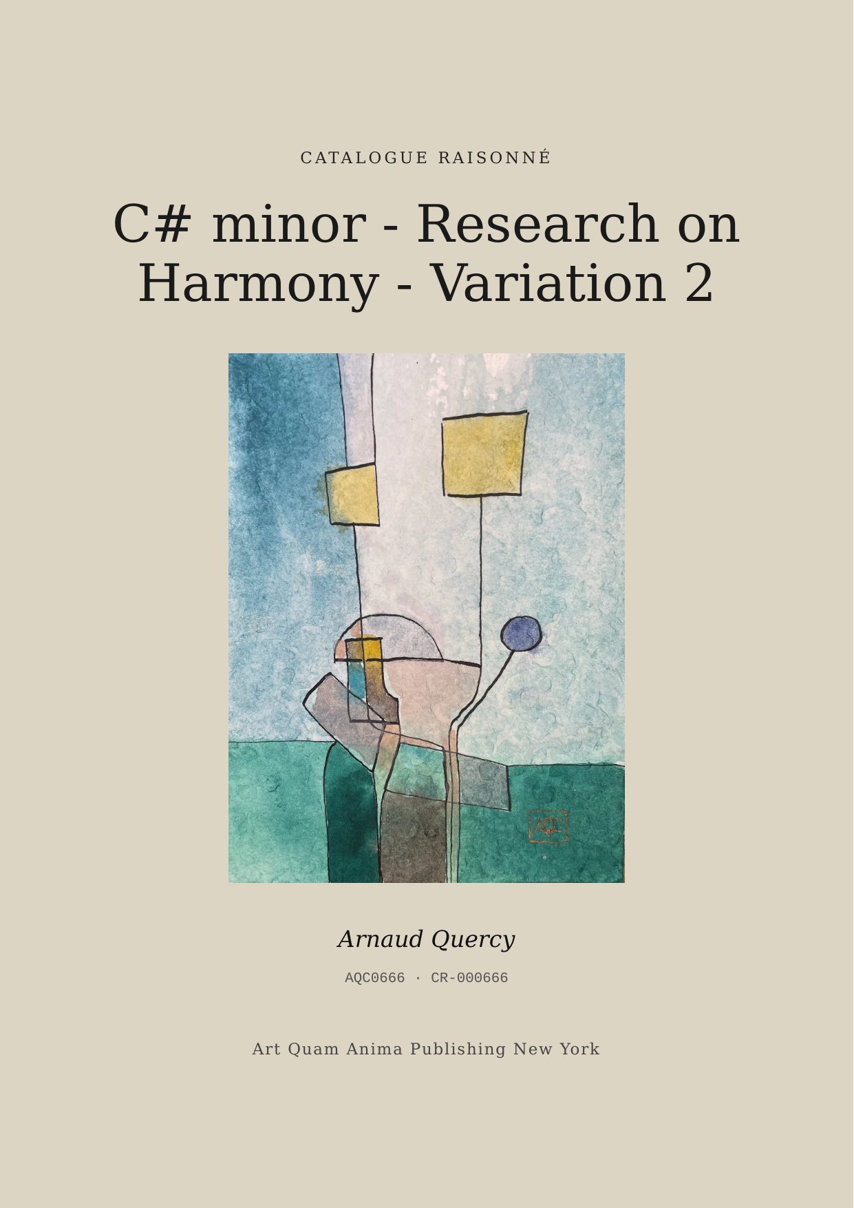 C# minor - Research on Harmony - Variation 2