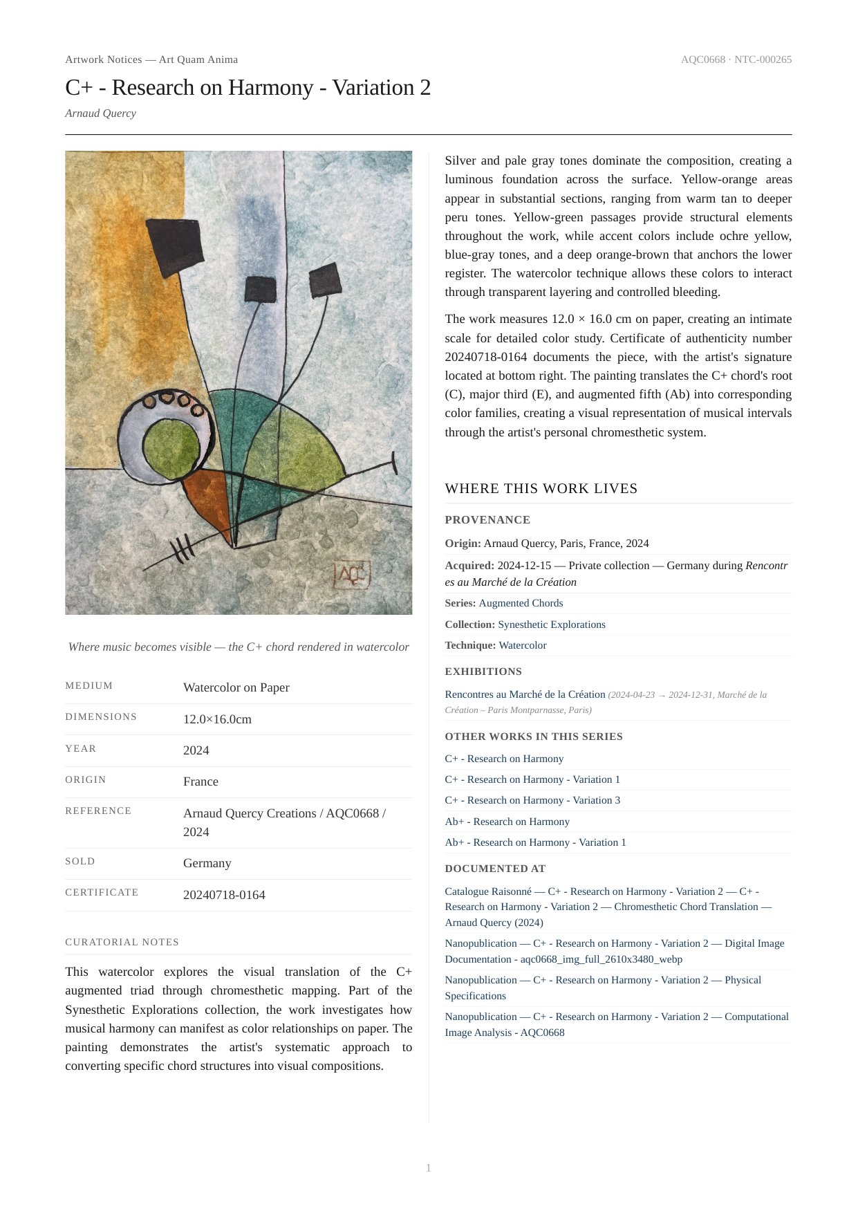C+ - Research on Harmony - Variation 2