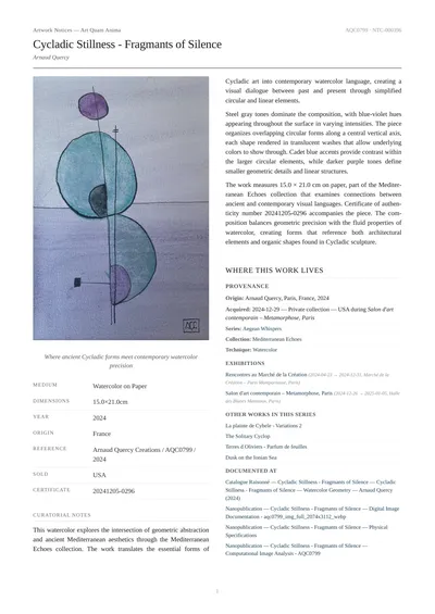 Cycladic Stillness - Fragmants of Silence