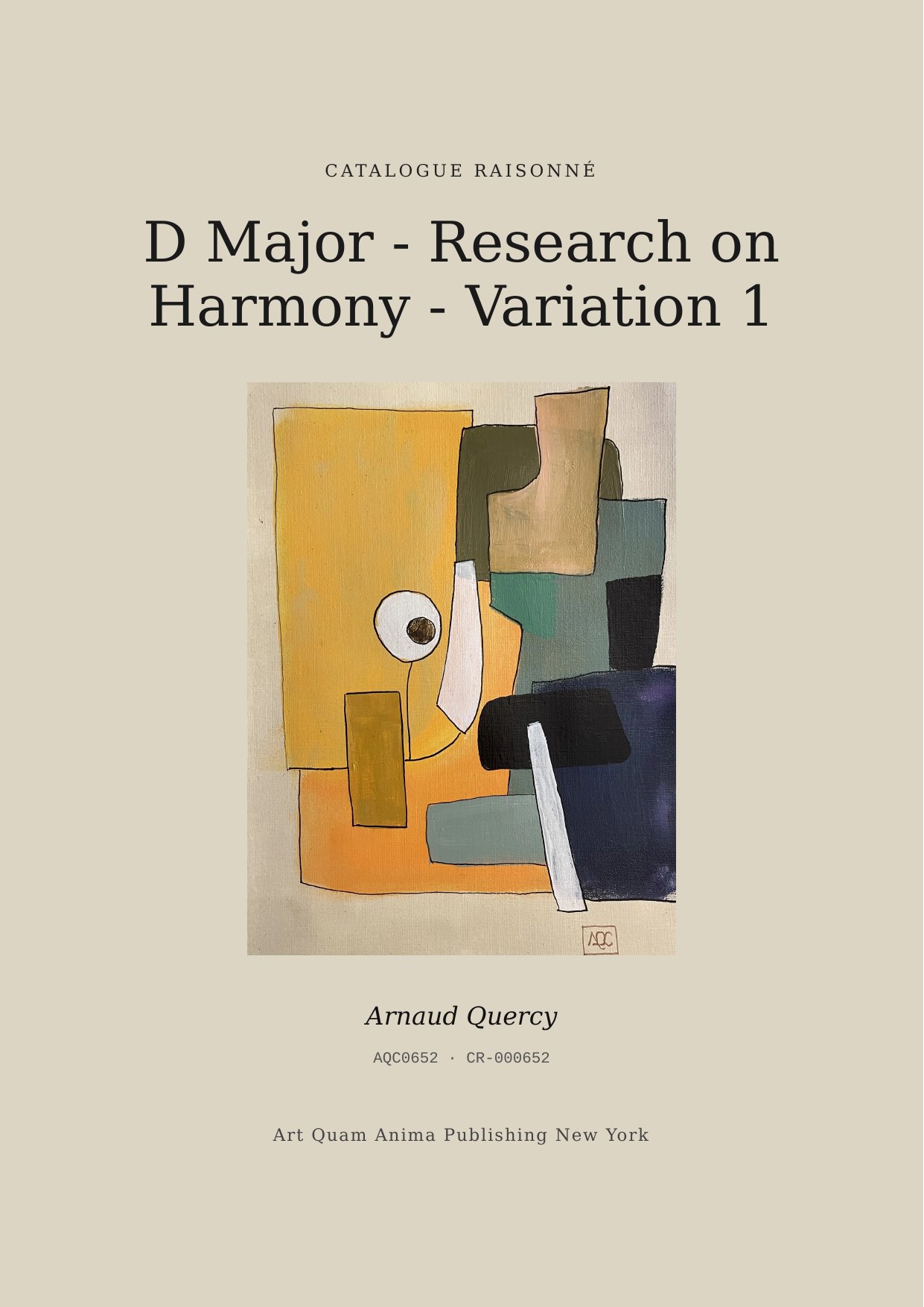 D Major - Research on Harmony - Variation 1