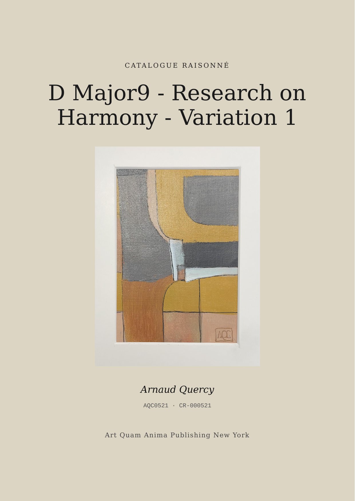 D Major9 - Research on Harmony - Variation 1