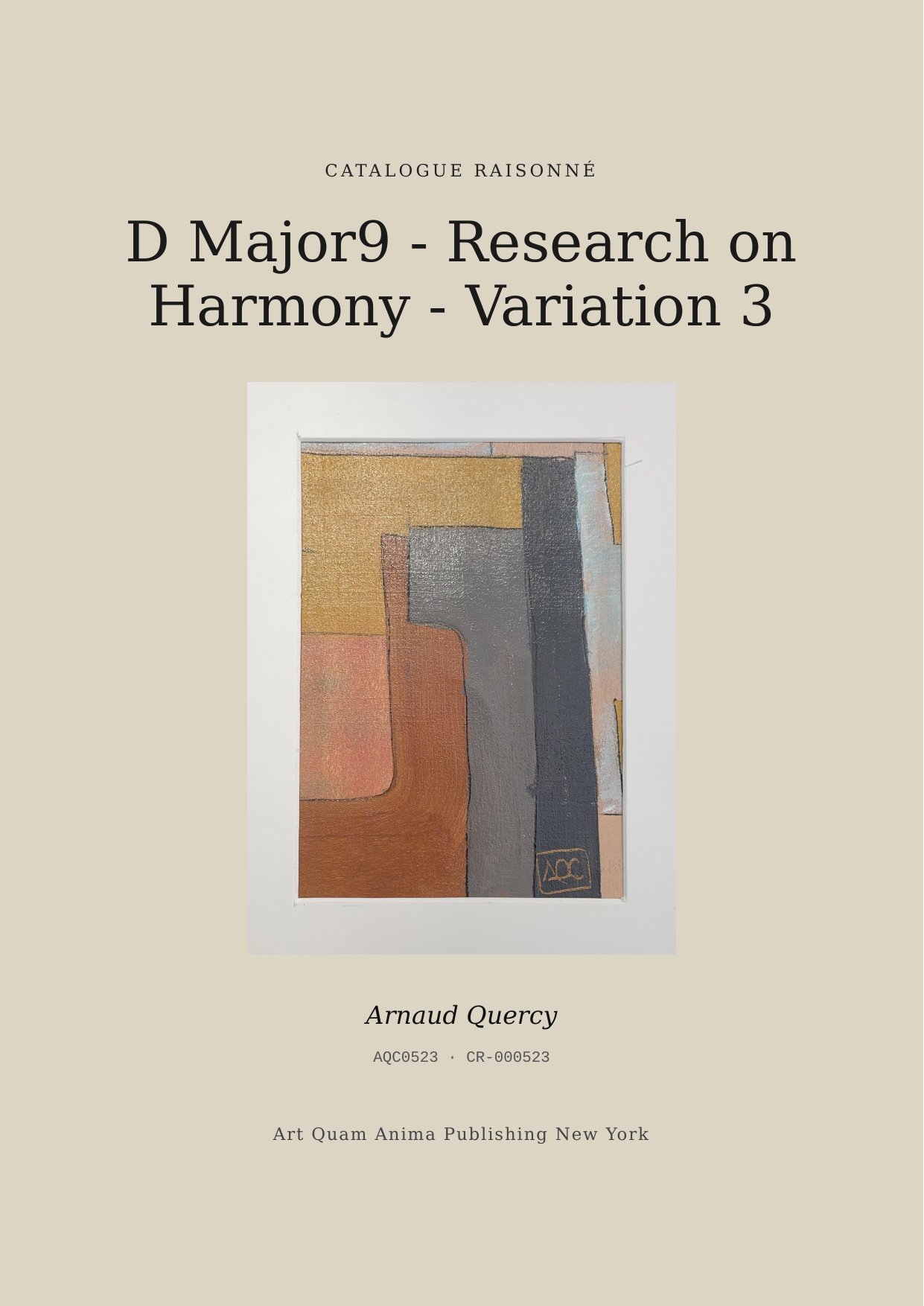 D Major9 - Research on Harmony - Variation 3