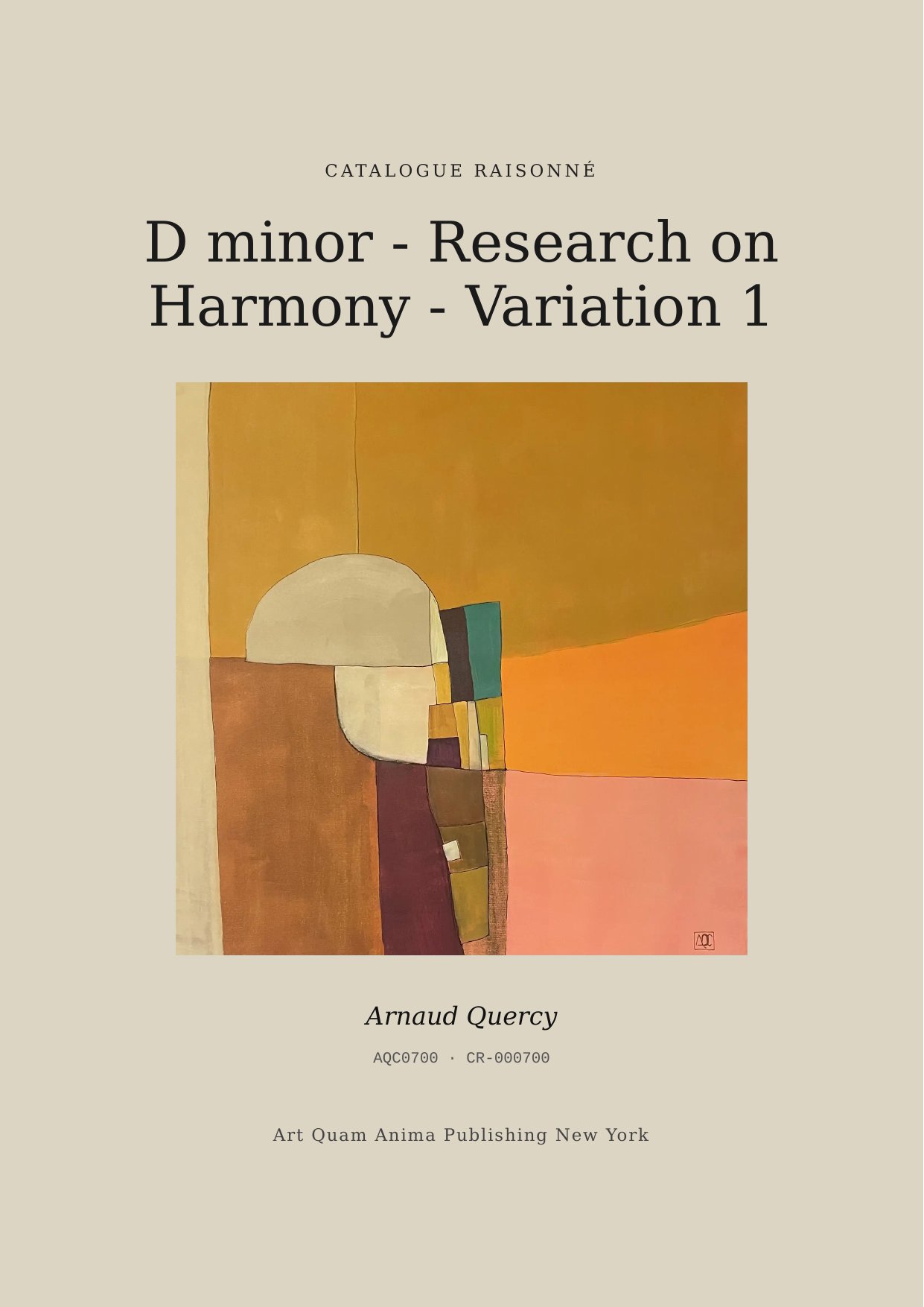 D minor - Research on Harmony - Variation 1