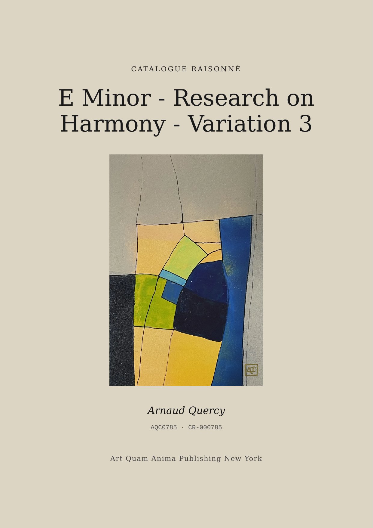 E Minor - Research on Harmony - Variation 3