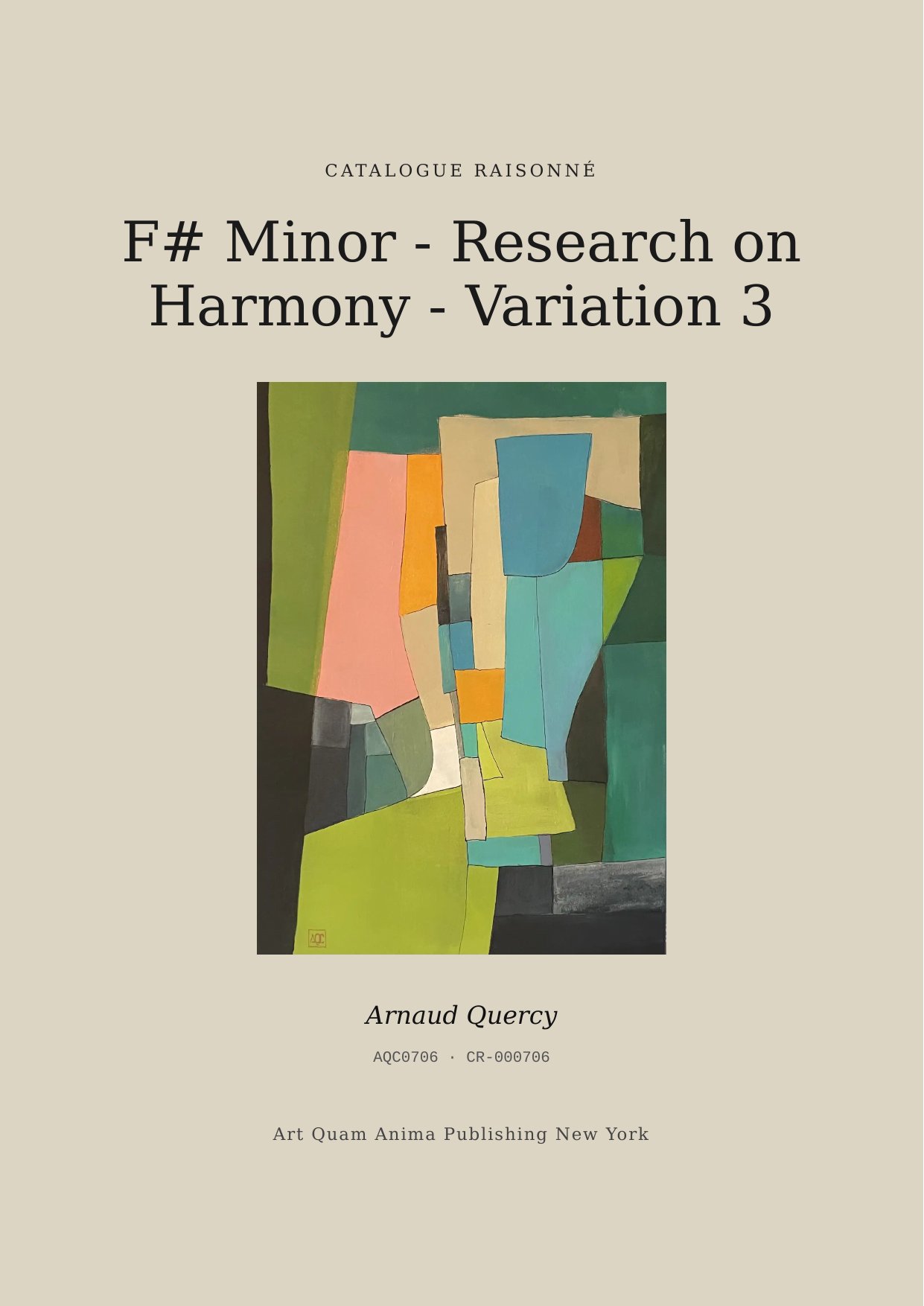 F# Minor - Research on Harmony - Variation 3