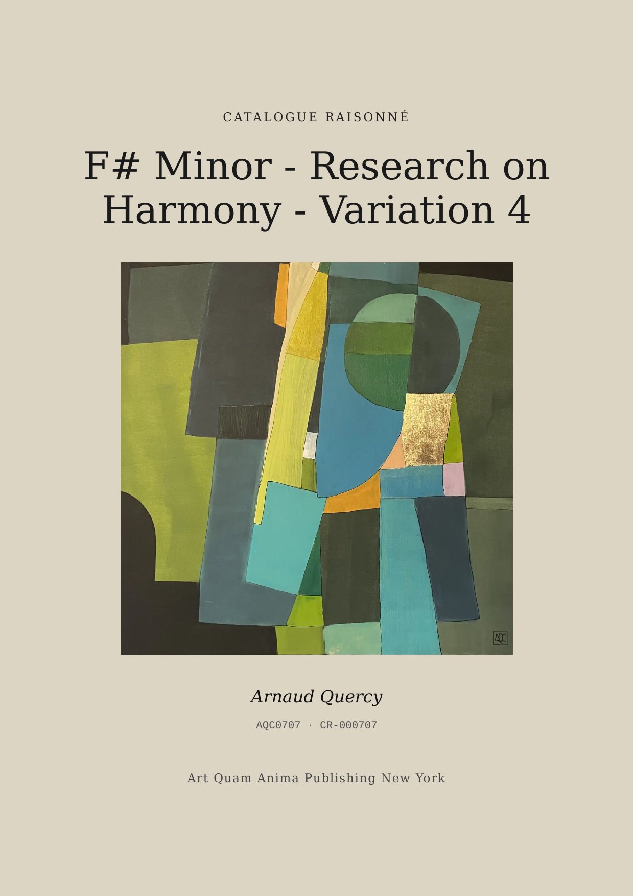 F# Minor - Research on Harmony - Variation 4