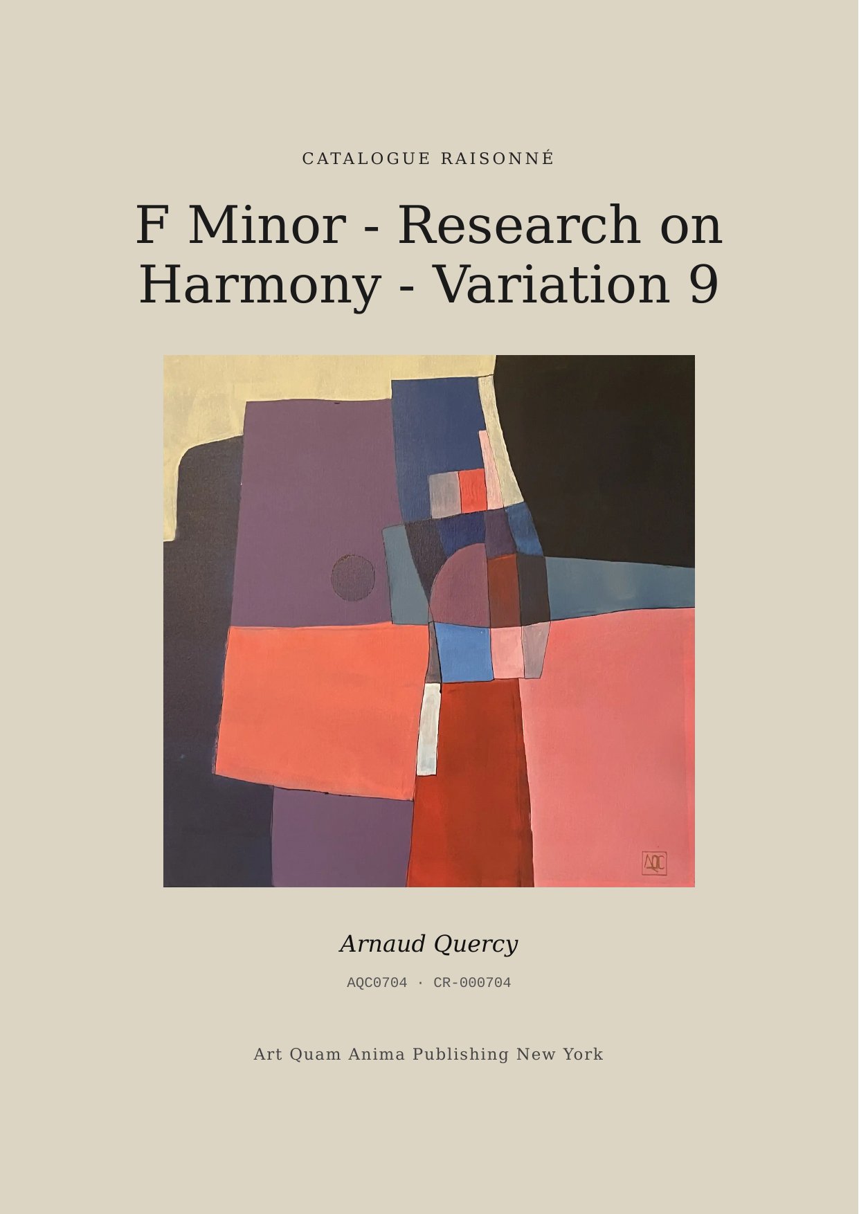 F Minor - Research on Harmony - Variation 9