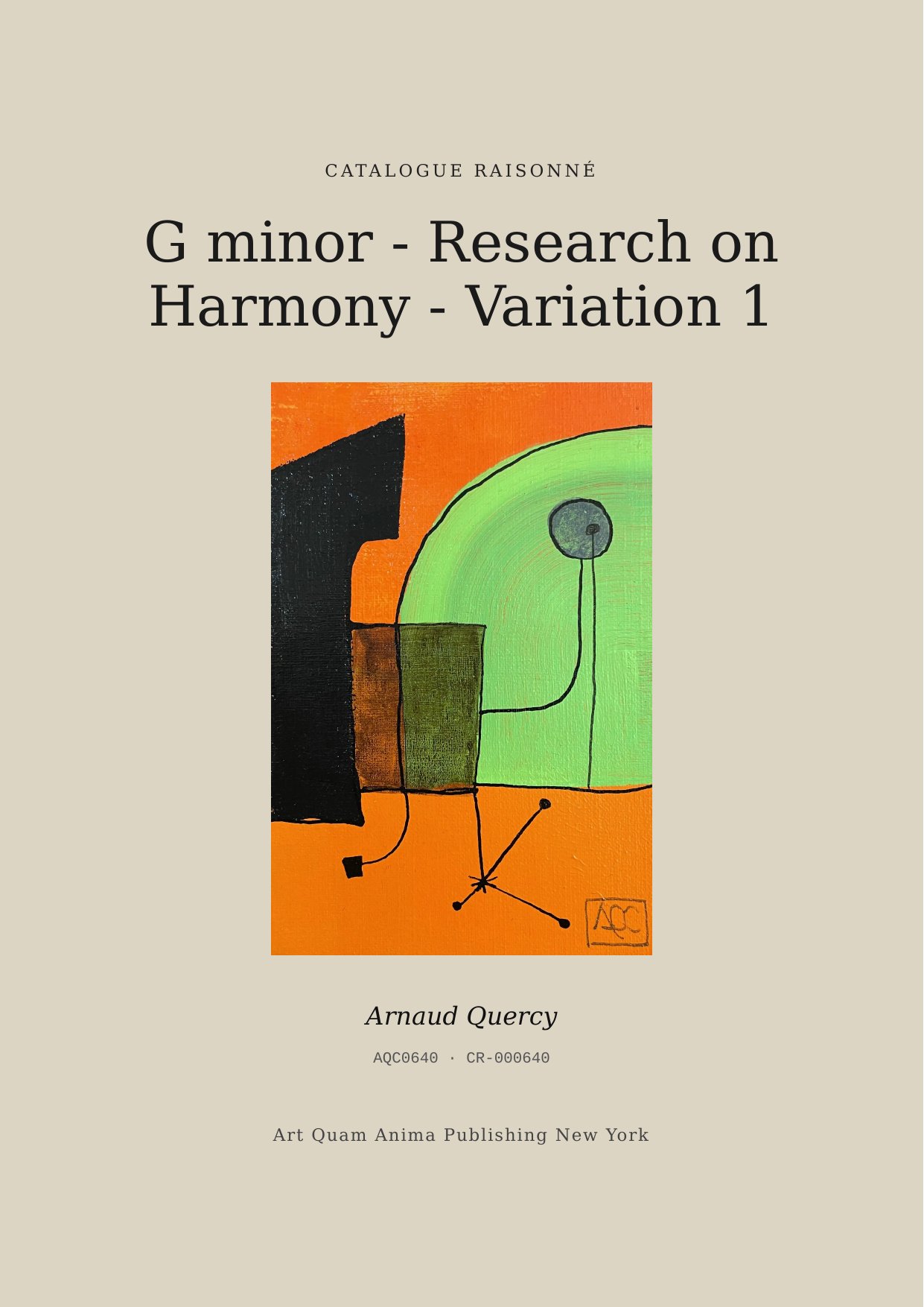 G minor - Research on Harmony - Variation 1