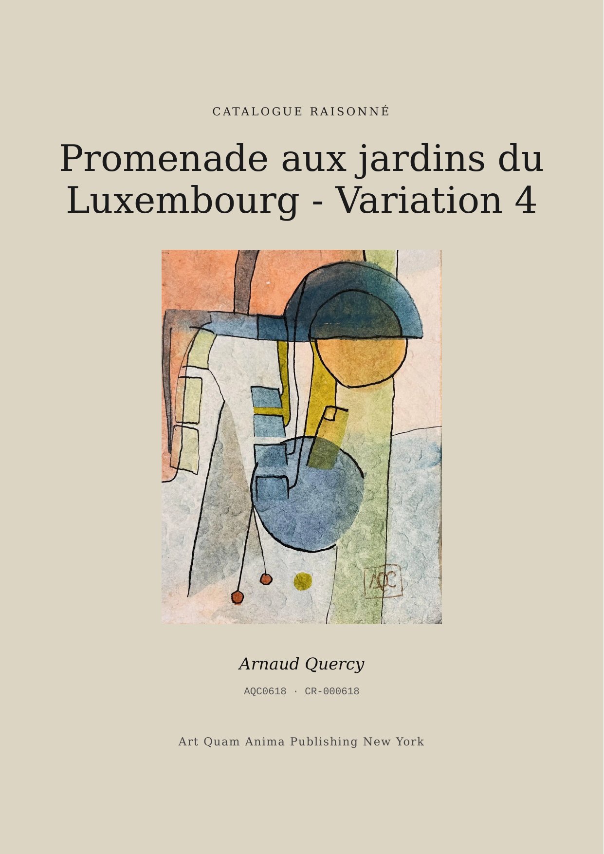 Promenade aux jardins du Luxembourg - Variation 4