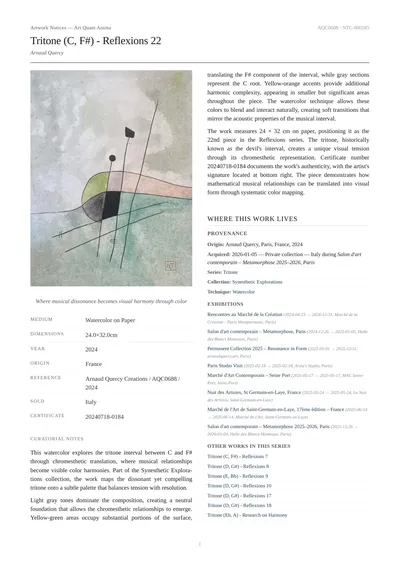 Tritone (C, F#) - Reflexions 22