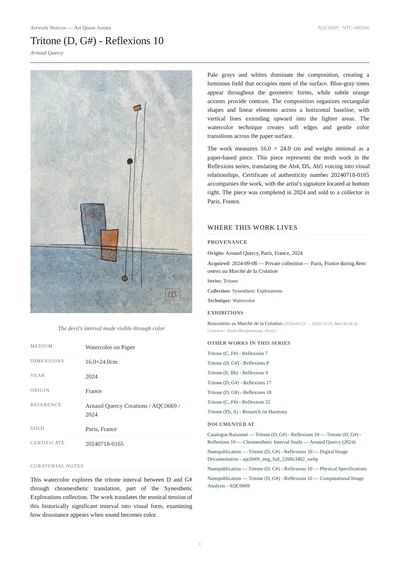 Tritone (D, G#) - Reflexions 10