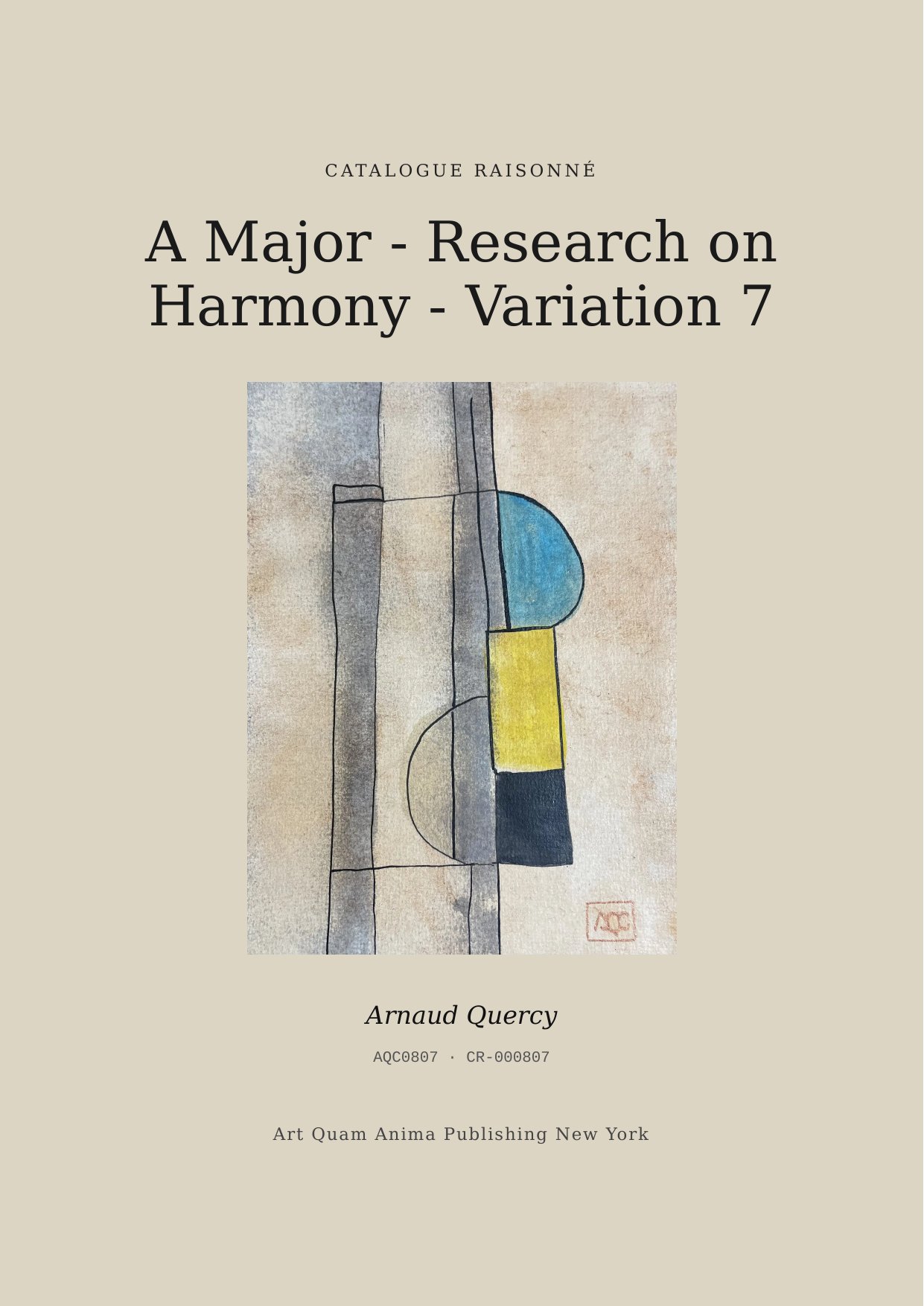 A Major - Research on Harmony - Variation 7