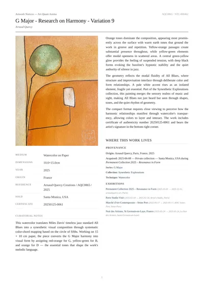 G Major - Research on Harmony - Variation 9