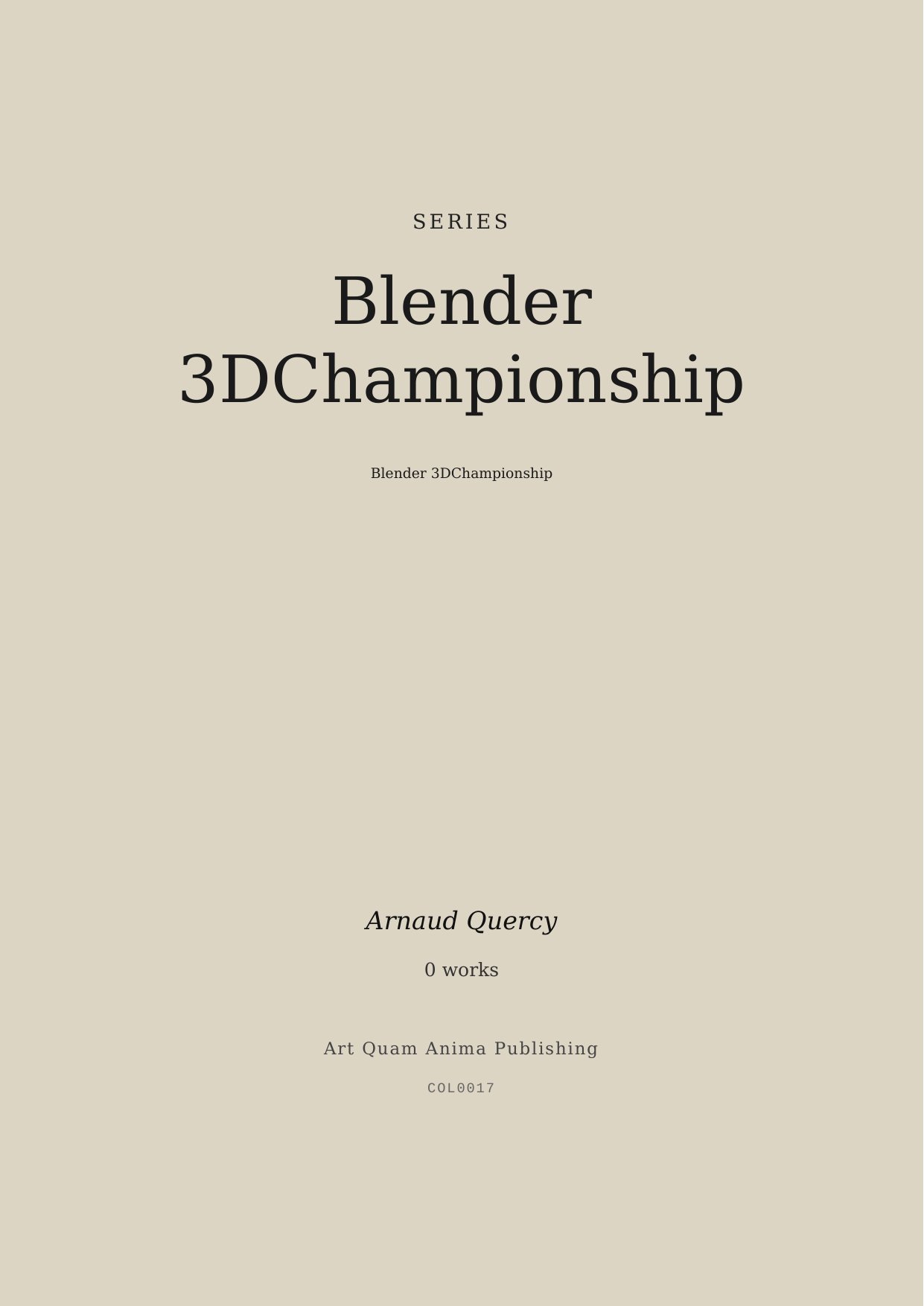 Blender 3DChampionship