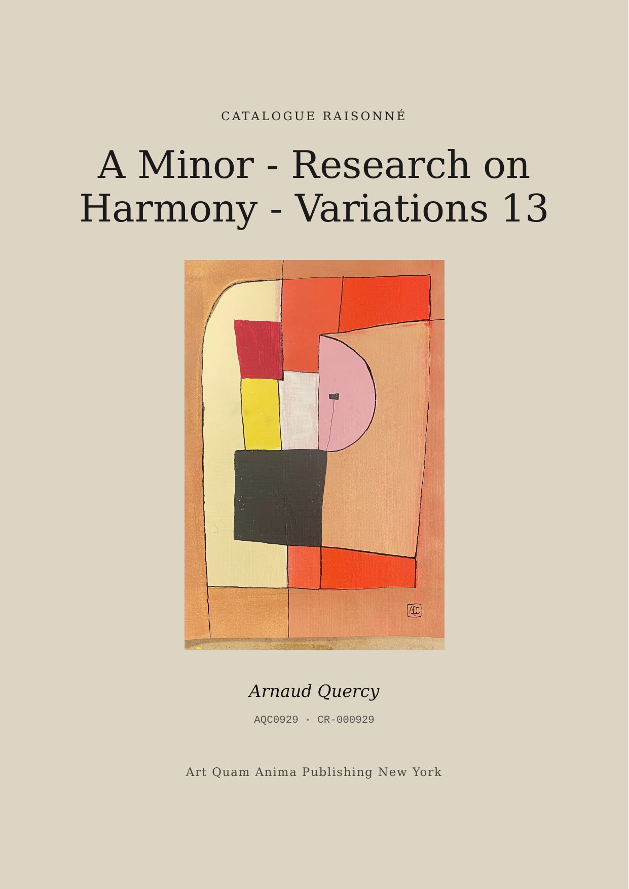 A Minor - Research on Harmony - Variations 13