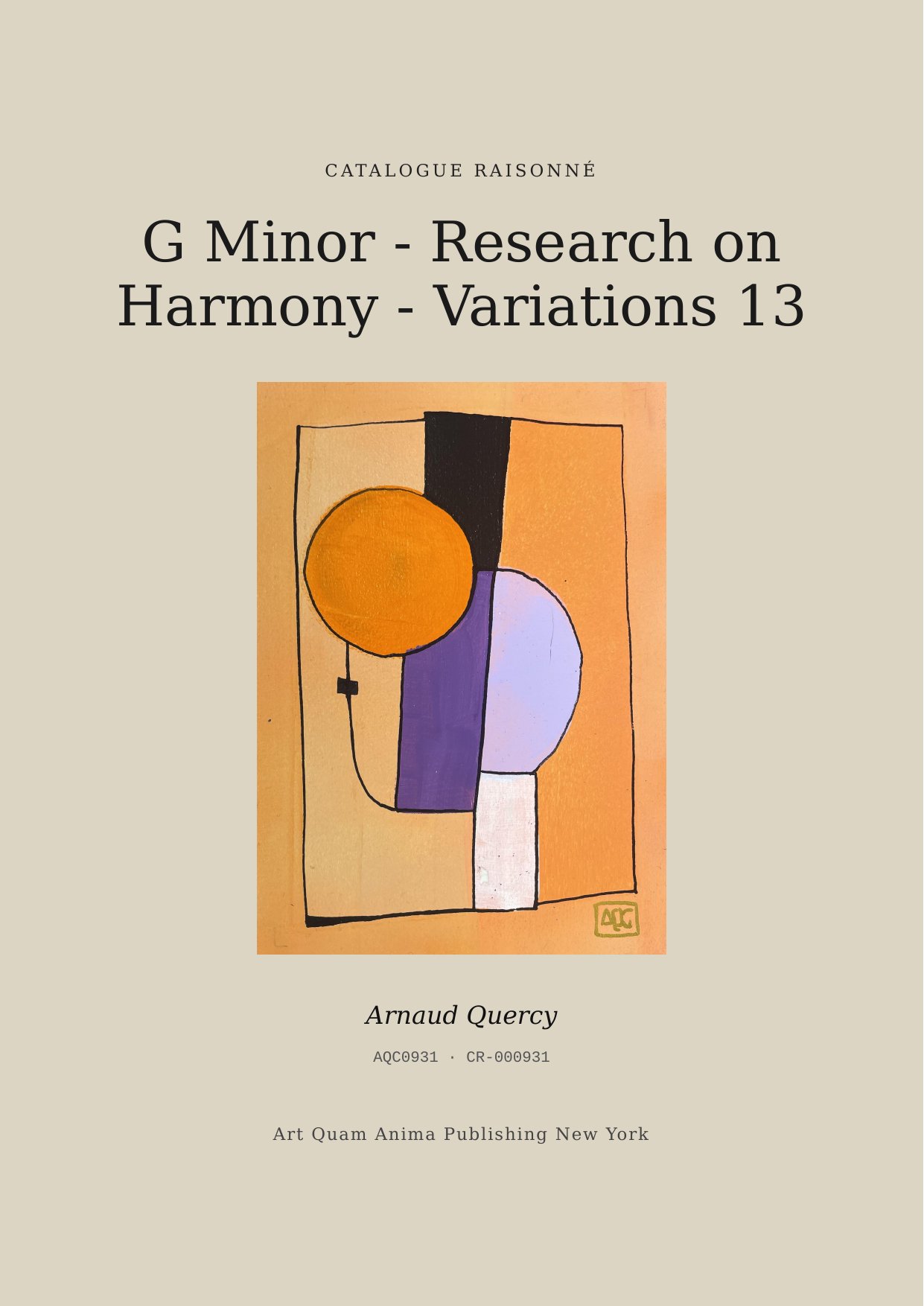 G Minor - Research on Harmony - Variations 13