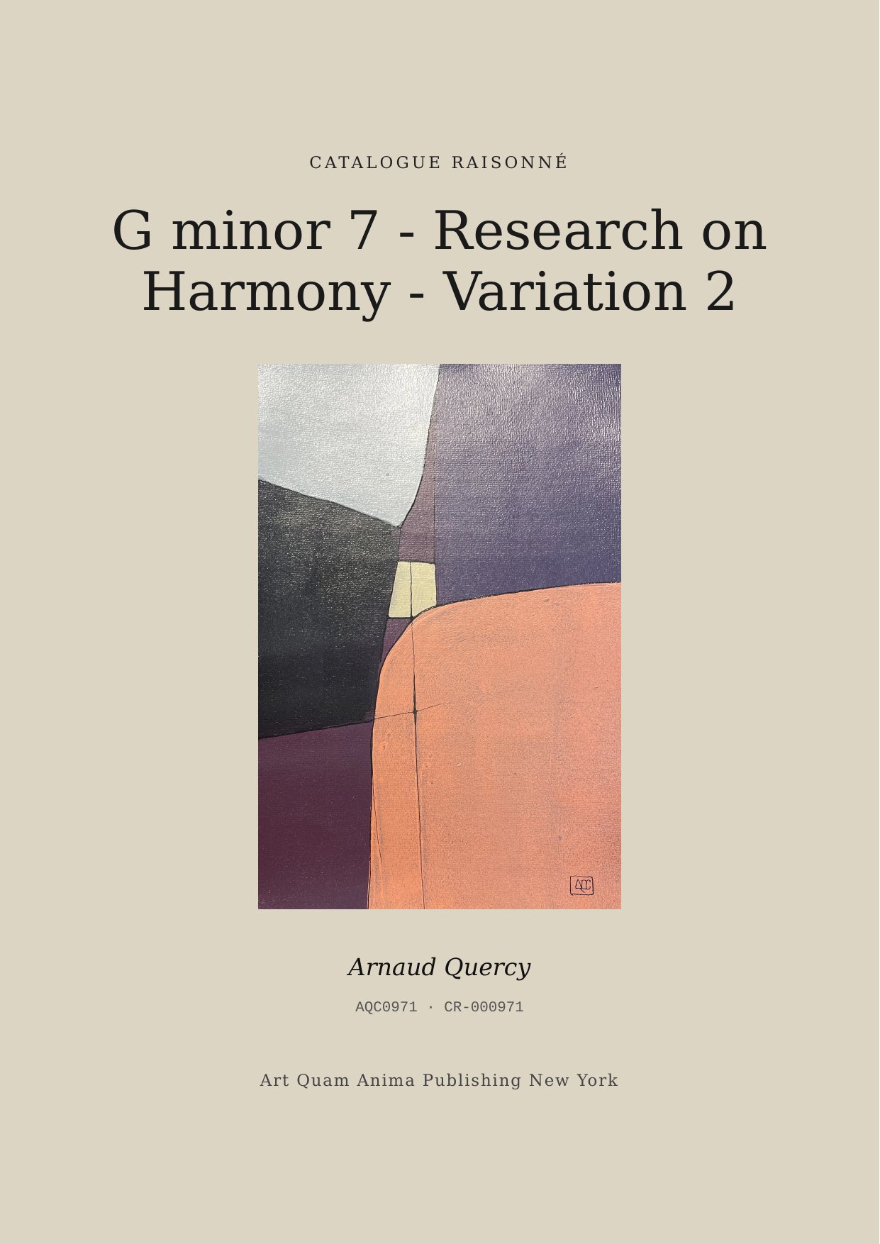 G minor 7 - Research on Harmony - Variation 2