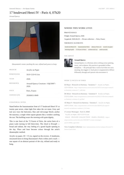 17 boulevard Henri IV - Paris 4, 07h20